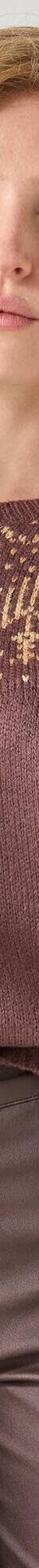 Pull jacquard cuivré (chocolat / cuivre) Pull jacquard cuivré (chocolat / cuivre)